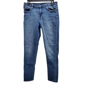 Buffalo David Bitton Alexa Mid Rise Skinny Women Medium Wash Distressed Jeans 31